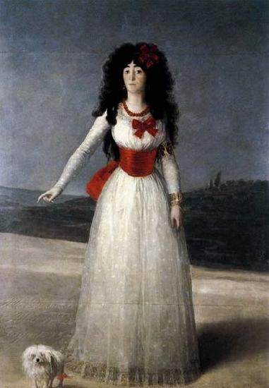Francisco de goya y Lucientes The Duchess of Alba oil painting image